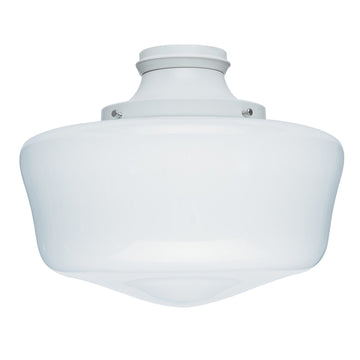 Original Damp-Rated Traditional Globe Light Kit, White - 99164 Ceiling Fan Accessories Hunter