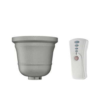 Original Matte Silver Remote Control and Canopy Kit - 99173 Ceiling Fan Accessories Hunter Matte Silver