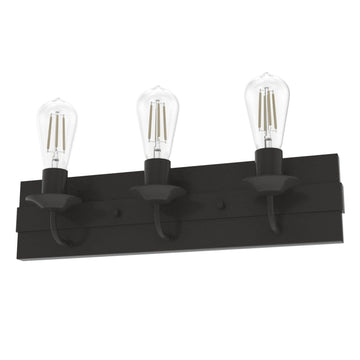 Perch Point 3 Light Vanity Lighting Hunter Noble Bronze - None