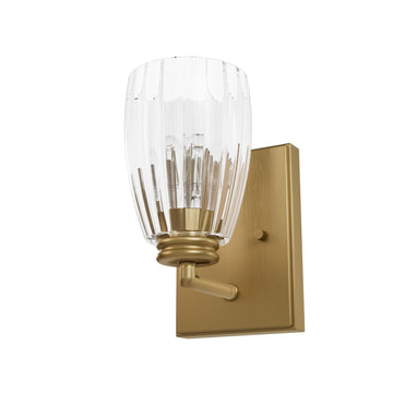 Rossmoor 1 Light Sconce Lighting Hunter Luxe Gold - Clear