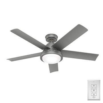 Seawall Outdoor WeatherMax with LED Light 52 inch with remote Ceiling Fans Hunter Noble Bronze - Noble Bronze