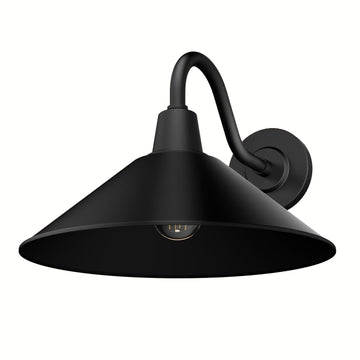 Skyflow Outdoor WeatherMax 1 Light 14 Inch Medium Wall Light Lighting Hunter Matte Black - None