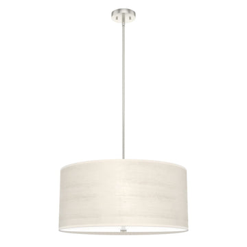 Solhaven 4 Light Pendant Lighting Hunter Bleached Alder - Brushed Nickel