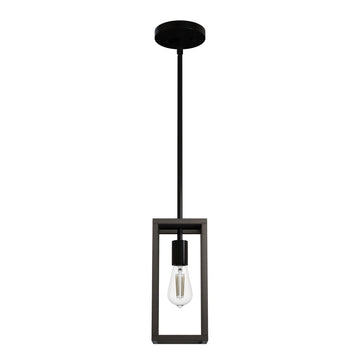 Squire Manor 1 Light Mini Pendant Lighting Hunter Matte Black - Dark Ash