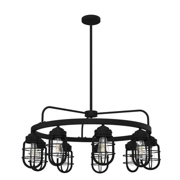 Starklake 9 Light Chandelier Lighting Hunter Natural Black Iron