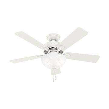 Swanson with LED Bowl 44 in Ceiling Fans Hunter Fresh White - Fresh White