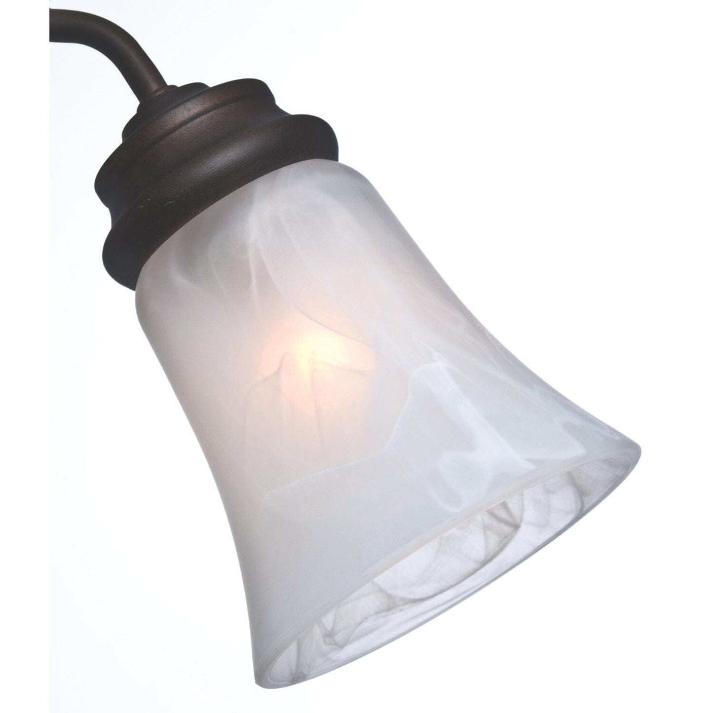 Swirled Marble Side Glass with Bell Shape - 99037 Ceiling Fan Accessories Hunter Casablanca