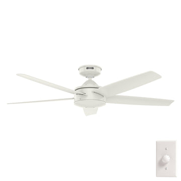 Tidal Ridge Outdoor 52 Inch Ceiling Fans Hunter Fresh White - Fresh White