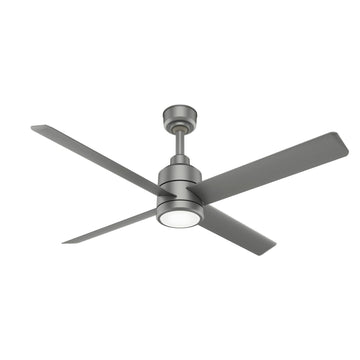 Trak Outdoor with light 72 inches 120V Ceiling Fans Hunter Silver - Silver