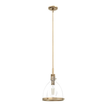 Van Nuys 1 Light Pendant 10 inch Lighting Hunter Alturas Gold - Clear