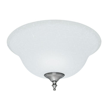White Linen Glass Bowl - 99162 Ceiling Fan Accessories Hunter Antique Pewter