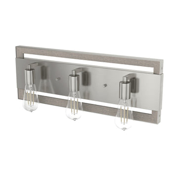 Woodburn 3 Light Vanity Lighting Hunter Brushed Nickel - None