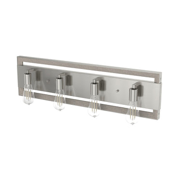 Woodburn 4 Light Vanity Lighting Hunter Brushed Nickel - None
