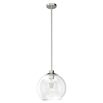 Xidane Large Pendant Lighting Hunter Brushed Nickel - Clear