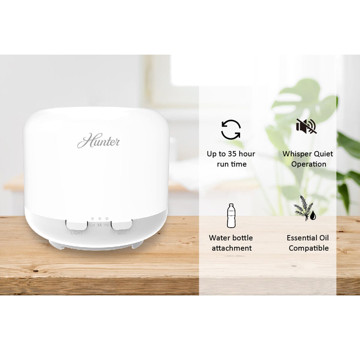 Hunter XJ-520 Aromatic LED Personal Ultrasonic Humidifier Service Parts Hunter Pure Air