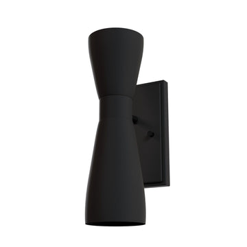 Zola Up and Down 2 Light Sconce Lighting Hunter Matte Black - None
