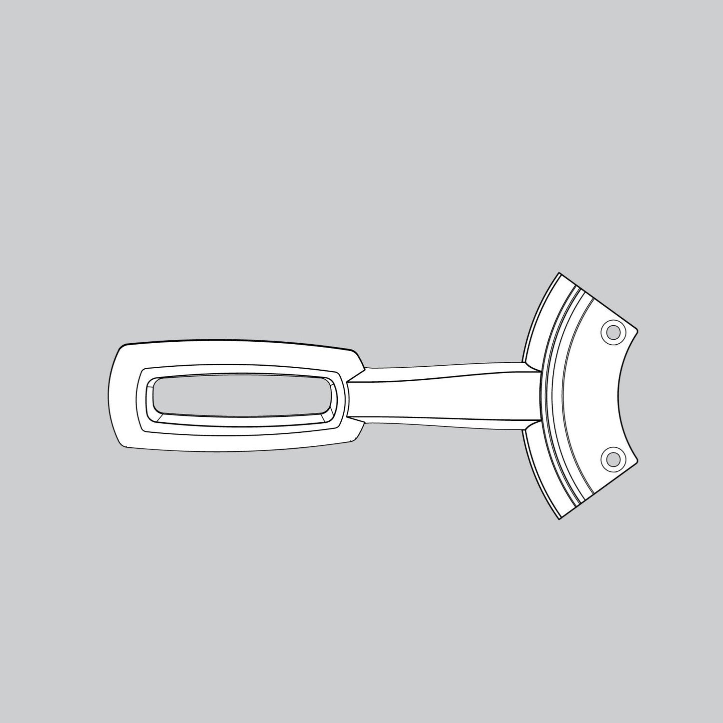 Blade Iron Set-Brushed Nickel - K161205214 Service Parts Casablanca