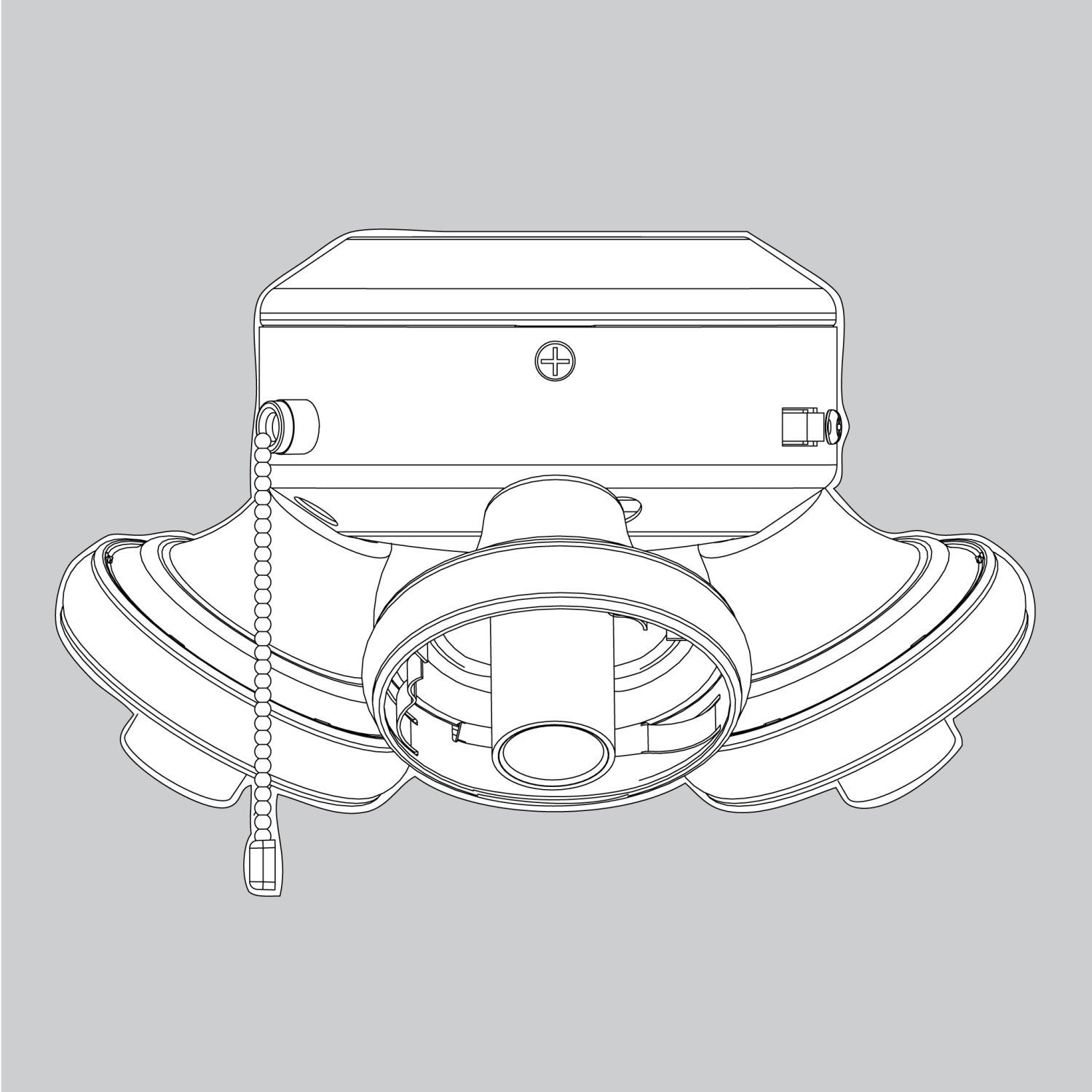 Light Fitter-White - K013318132 Service Parts Hunter