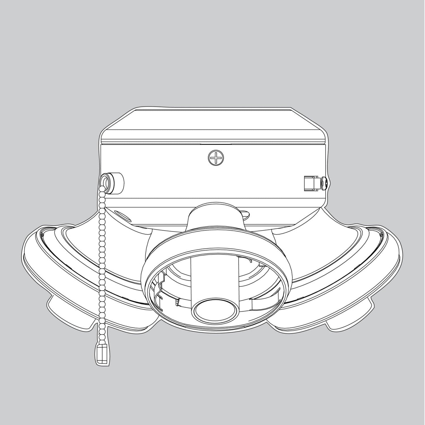 Light Kit Assembly Matte Fresh White - K013322894 Service Parts Hunter