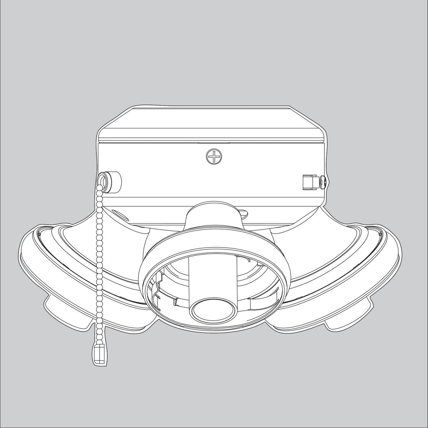 Switch Housing Assembly-Empty-Snow White - K005801203 Service Parts Casablanca
