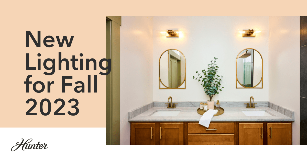 Hunter vanity hot sale lights
