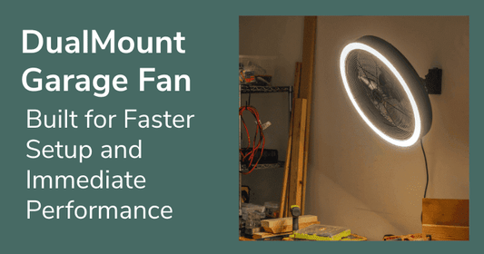 DualMount Garage Fan: Built for Faster Setup and Immediate Performance