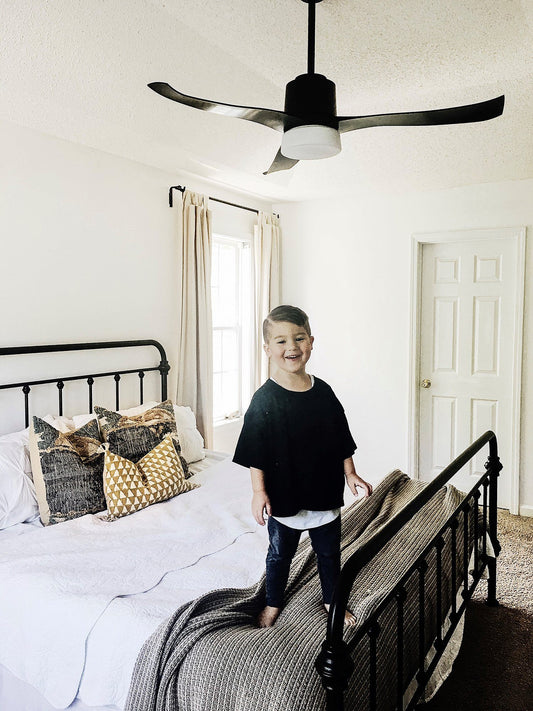 Symphony WiFi ceiling fan completes master bedroom design