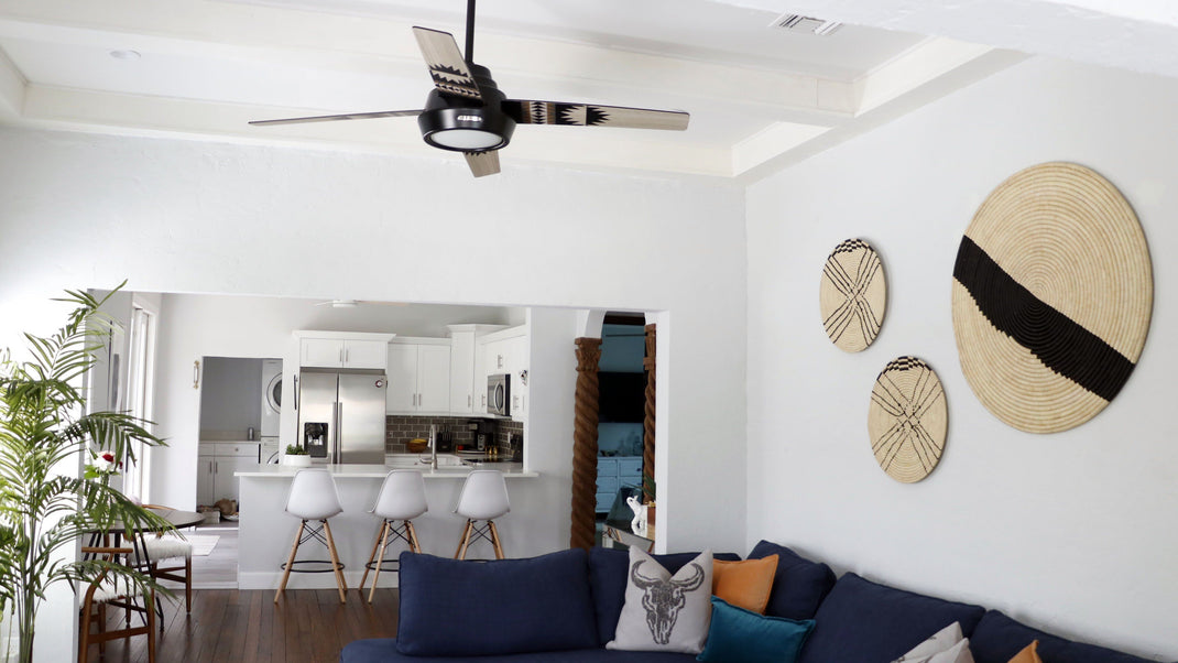 AirBnB hosts can create a stylish space with Hunter Hunter Fan