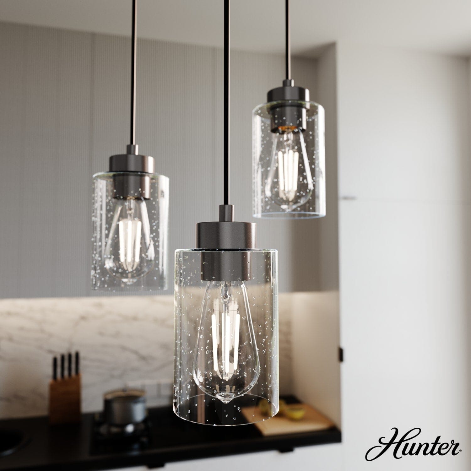 Hunter Hartland 3 Light Round Cluster Ceiling Light – Hunter Fan