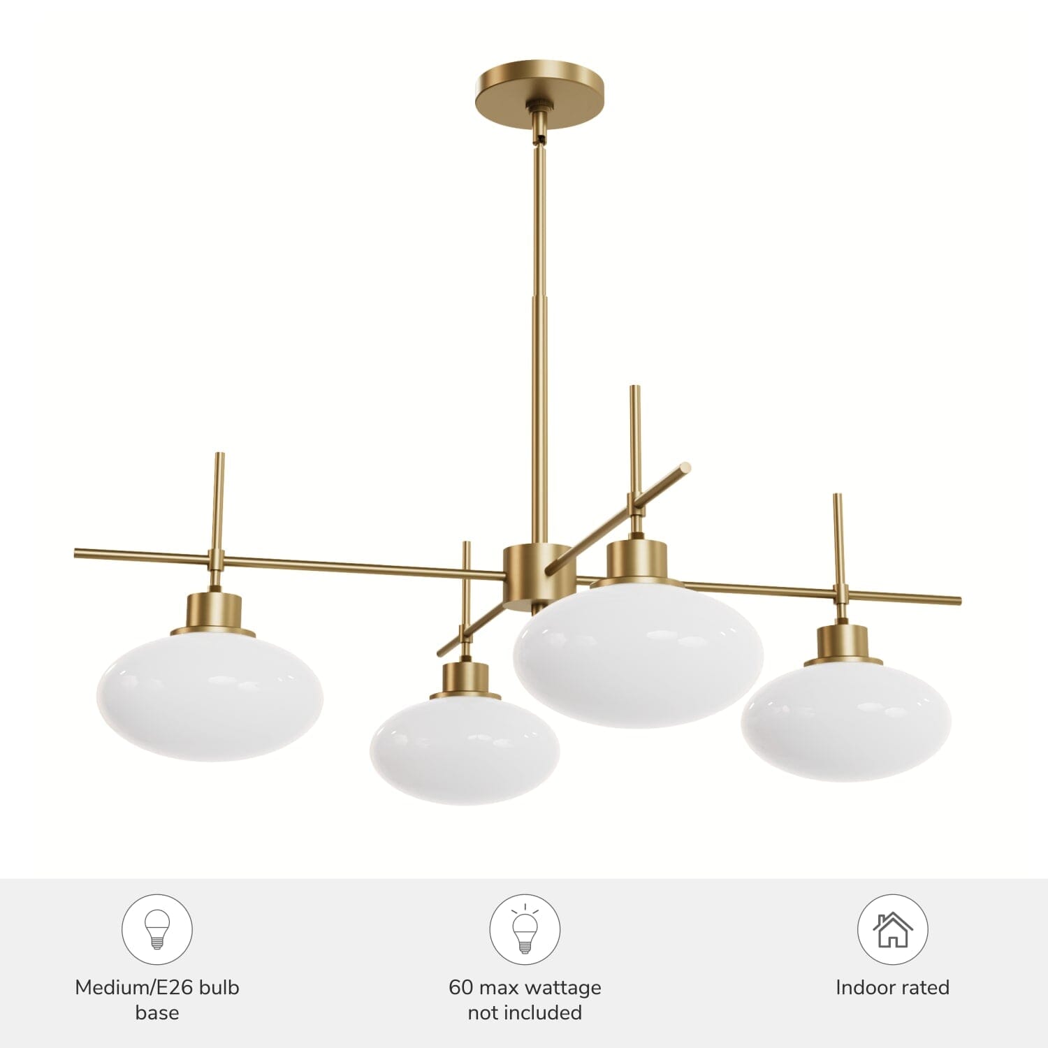 Hunter Getty Jasmine Roth 4 Light Large 34 Inch Chandelier Ceiling