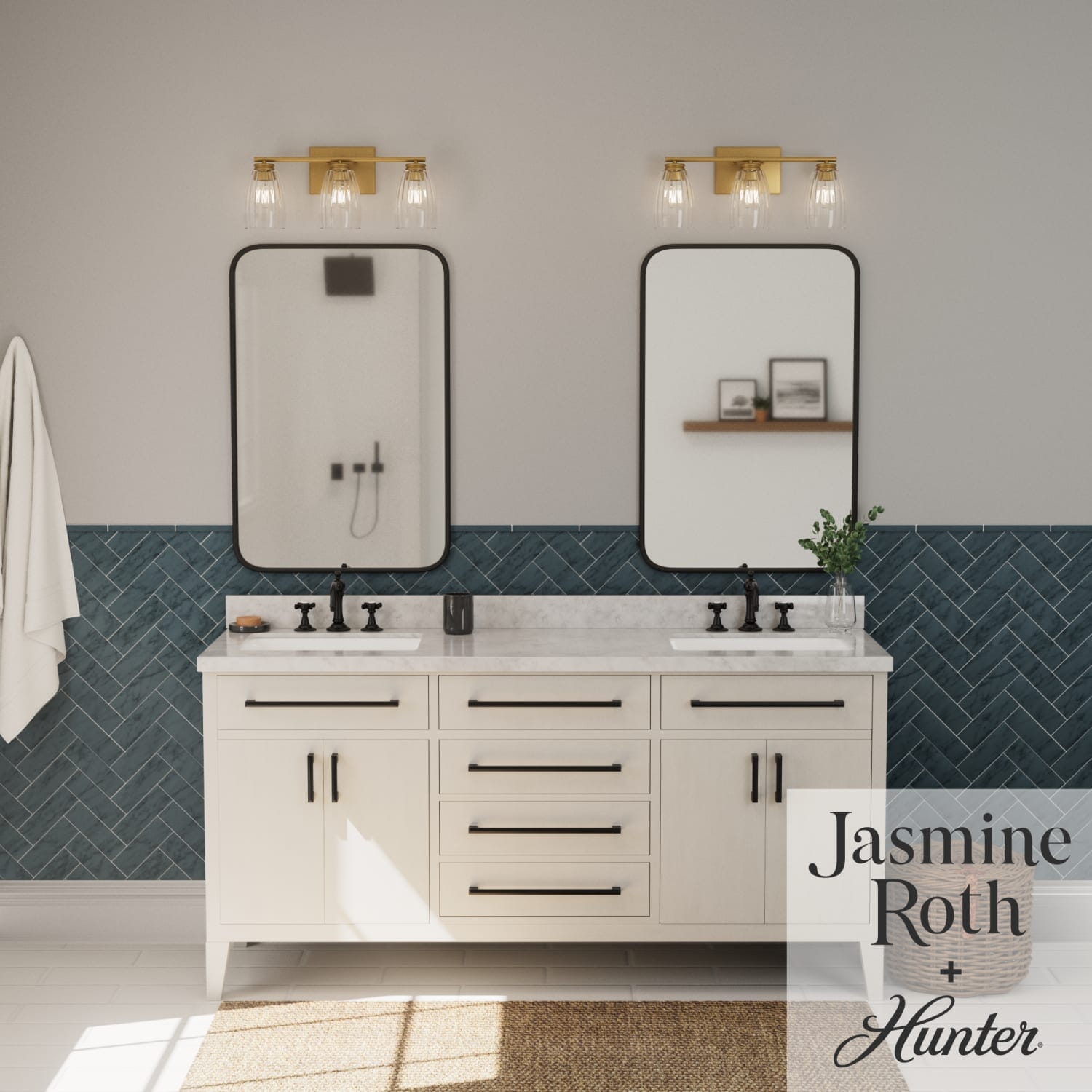Hunter Rossmoor 3 Light Vanity Wall Light – Hunter Fan
