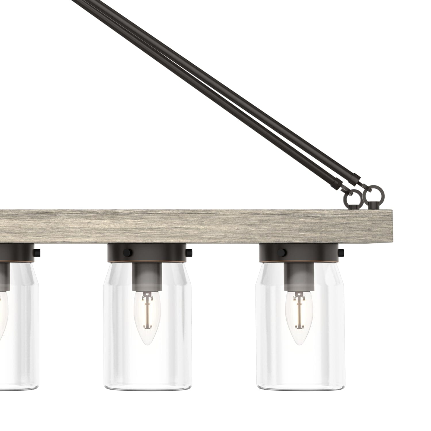 Hunter Devon Park 5 Light Linear Chandelier Ceiling Light – Hunter Fan
