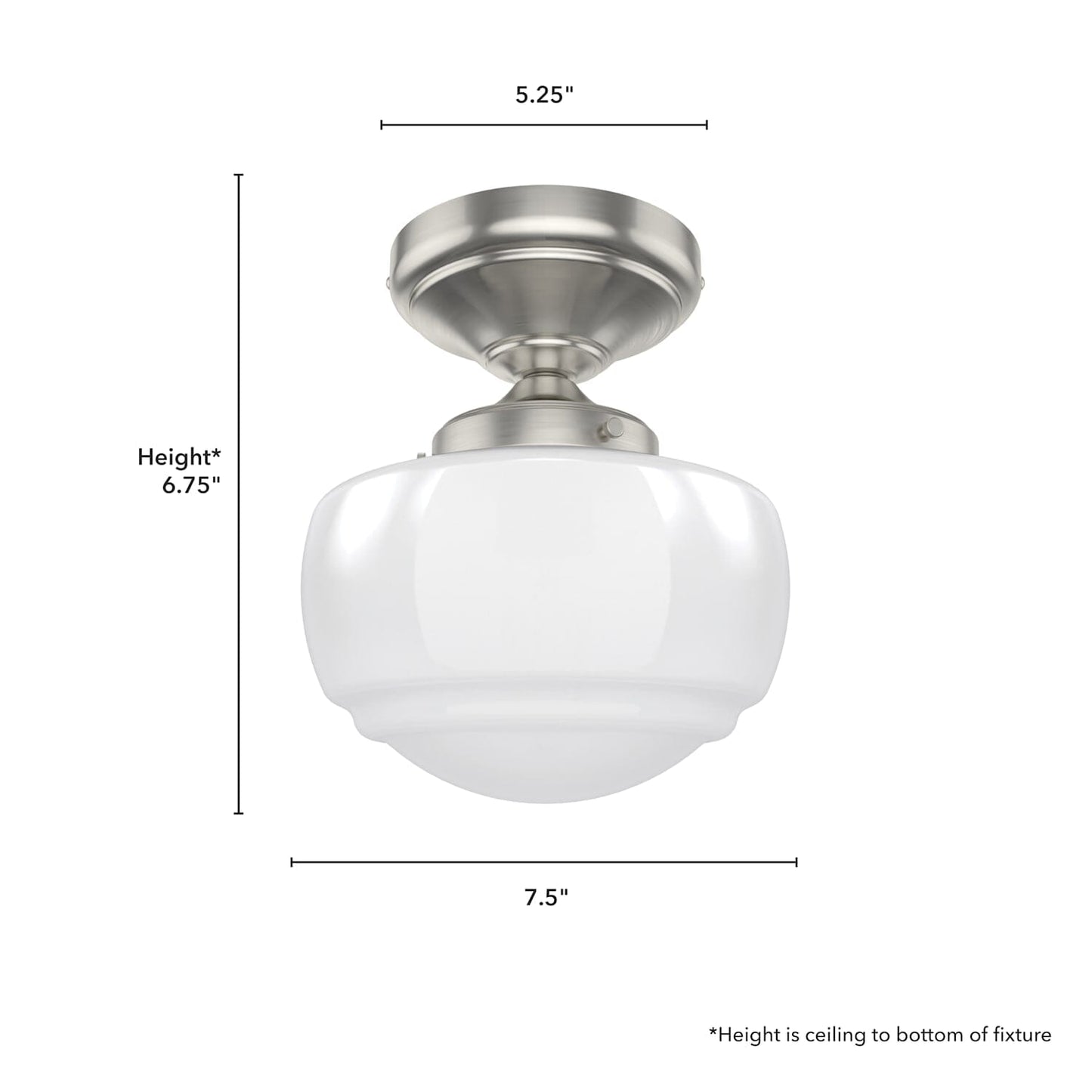 19048_4_saddle_creek_shiny_cased_white_glass_1_light_mini_semi_flush-brushed_nickel-dimensiongraphic