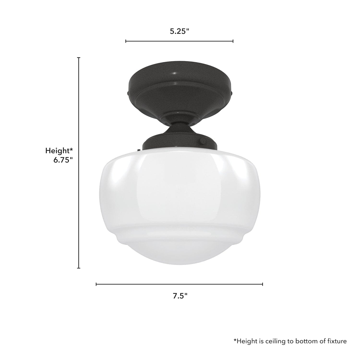 19113_4_saddle_creek_shiny_cased_white_glass_1_light_mini_semi_flush-noble_bronze-dimensiongraphic