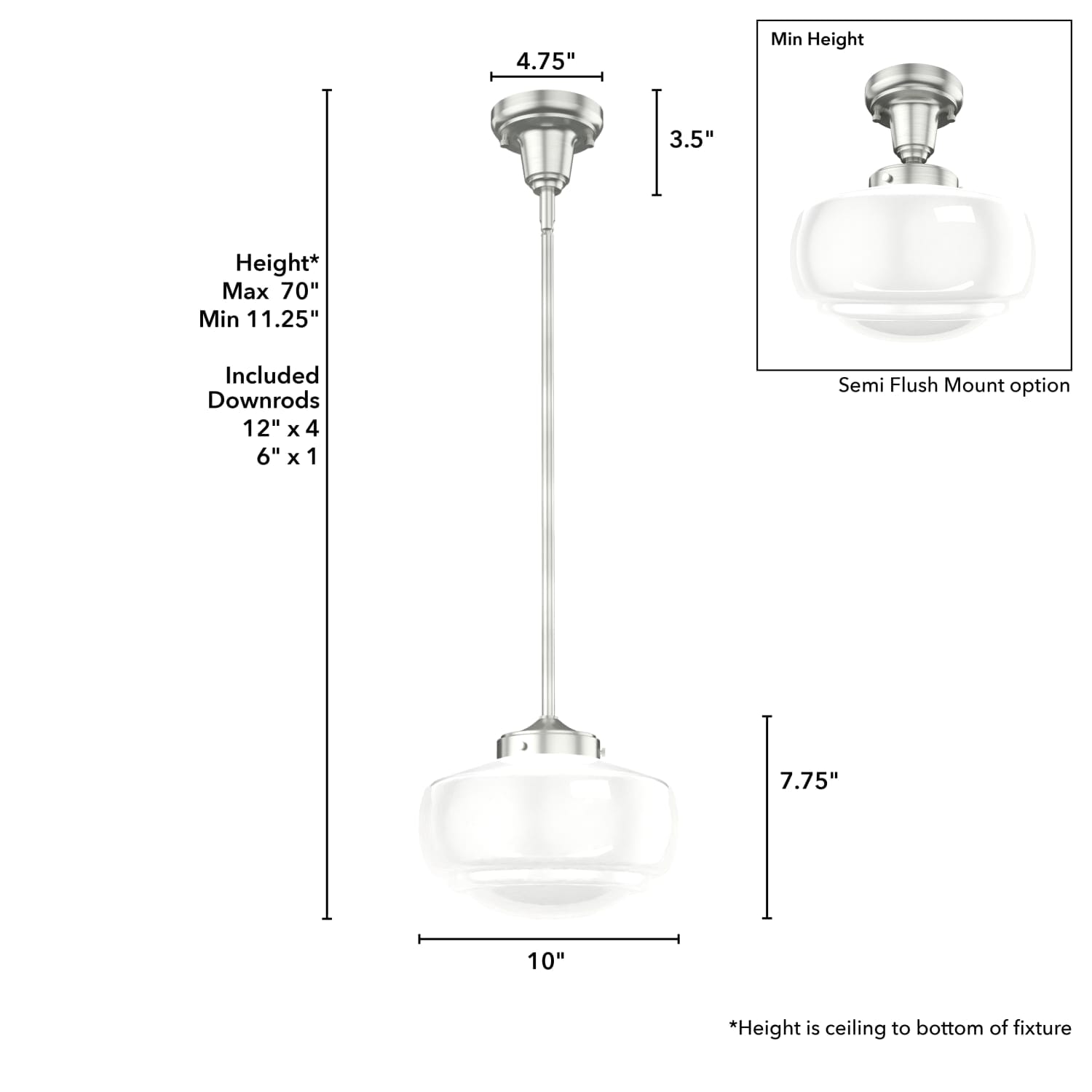 19190_4_saddle_creek_shiny_cased_white_glass_1_light_10_inch_pendant-brushed_nickel-dimensiongraphic
