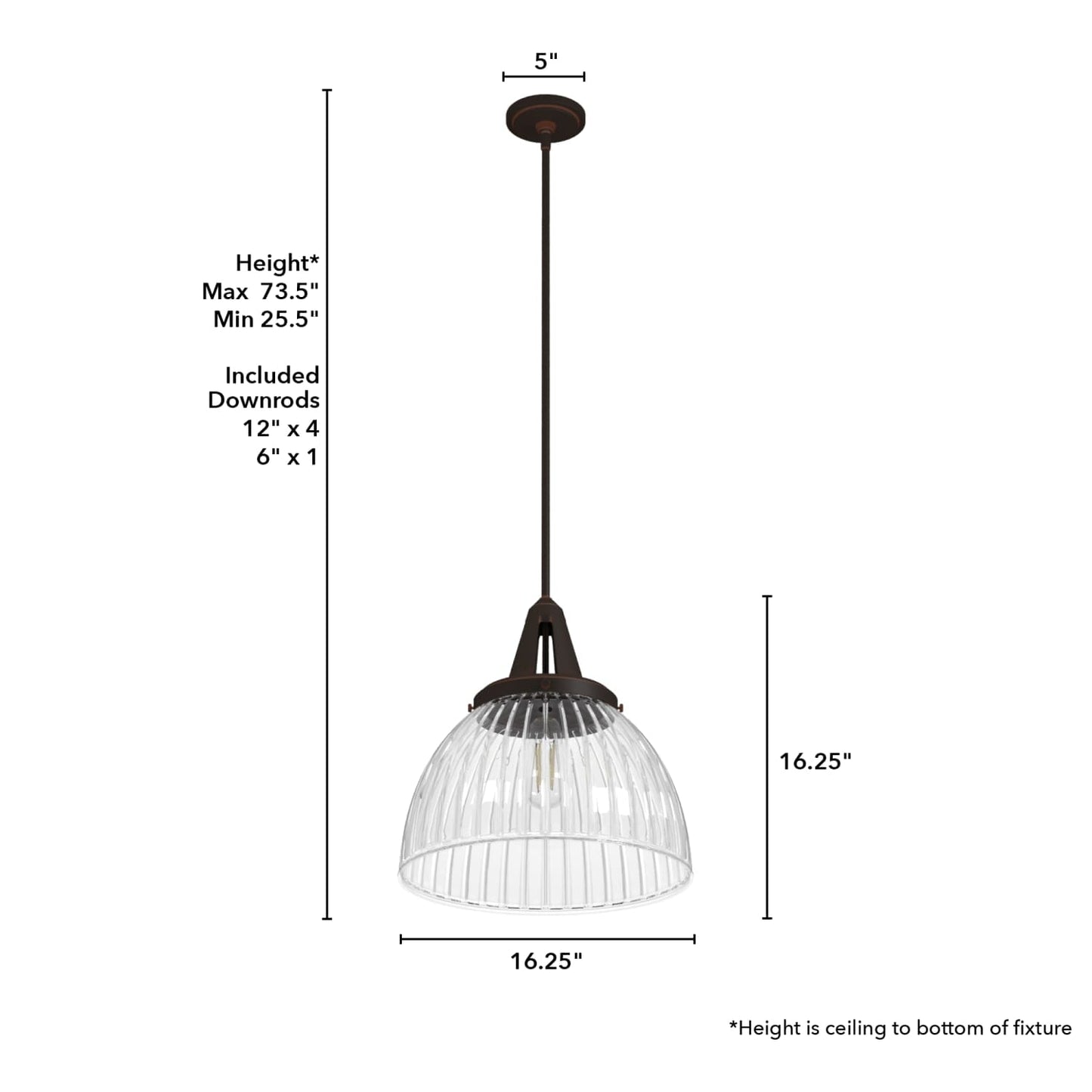 19252_4_cypress_grove_1_light_pendant_16_inch-onyx_bengal-dimensiongraphic