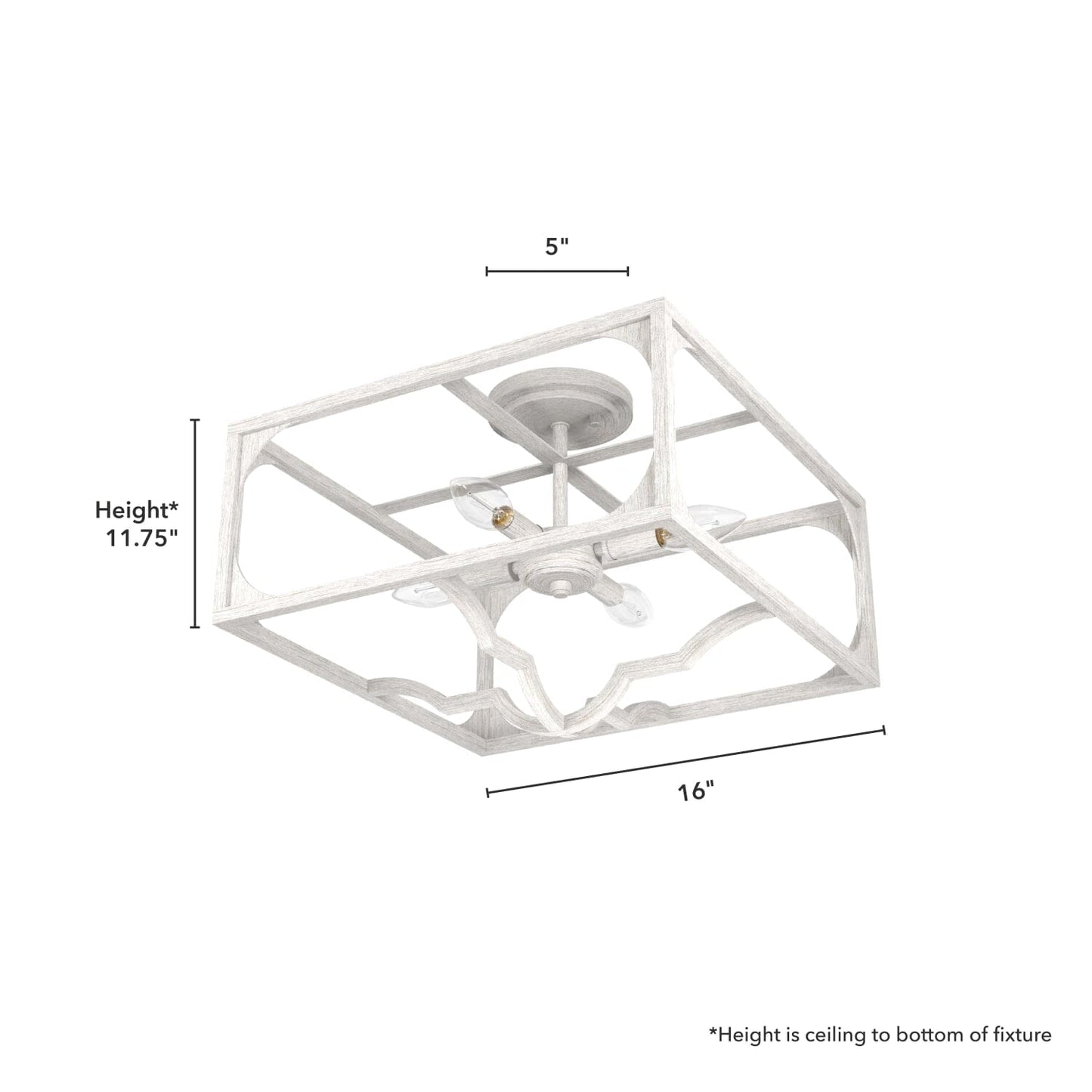 19292_4_highland_hill_4_light_semi-flush_mount-distressed_white-dimensiongraphic