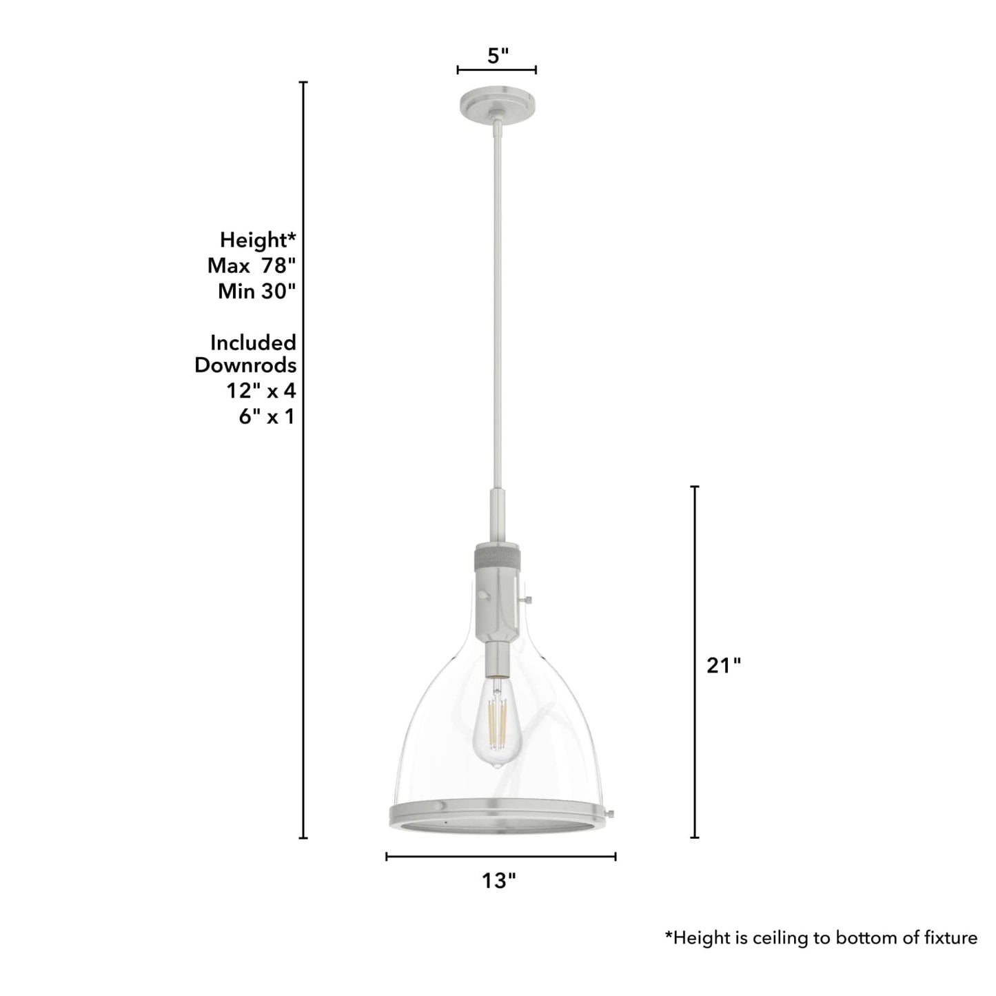 19296_4_van_nuys_1_light_pendant_13_inch-brushed_nickel-dimensiongraphic