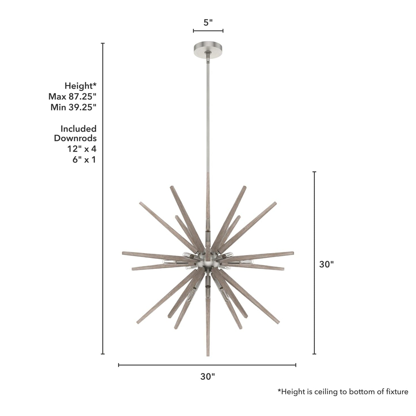 19344_4_30_inch_jupiter_star_pendant_-brushed_nickel-dimensiongraphic