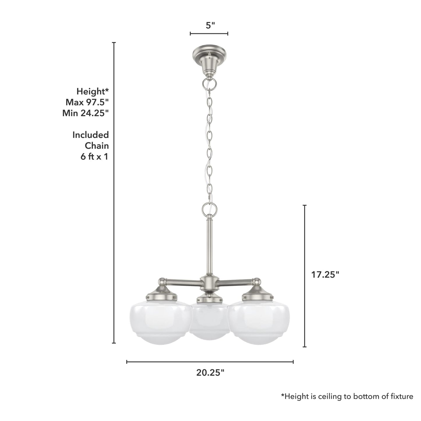19355_4_saddle_creek_3_light_convertible_chandelier-brushed_nickel-dimensiongraphic
