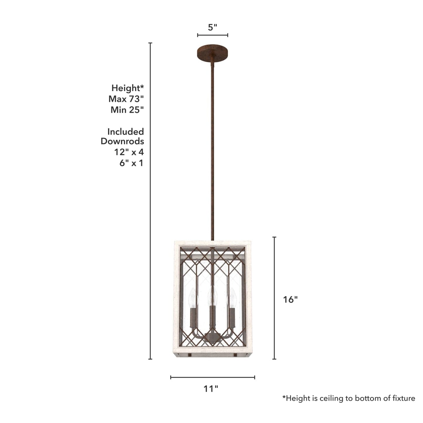 19370_4_chevron_4_light_lantern_11_inch-textured_rust-dimensiongraphic