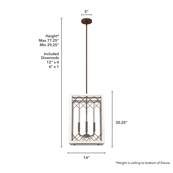 19372_4_chevron_4_light_lantern_14_inch-textured_rust-dimensiongraphic