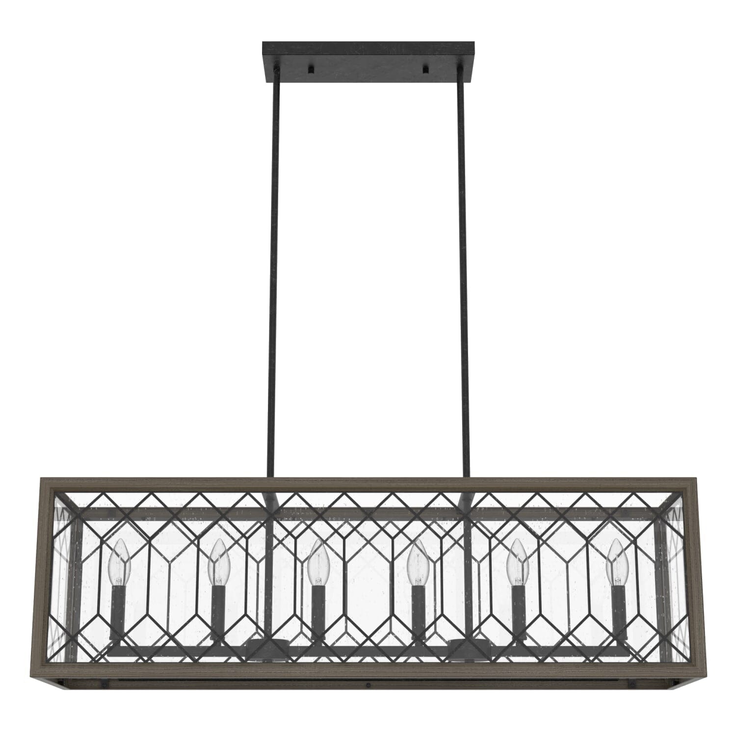 Hunter Chevron 6 Light Linear Chandelier Ceiling Light – Hunter Fan