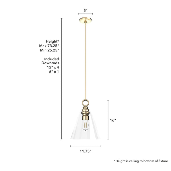 19438_4_klein_1_light_glass_pendant_12_inch-alturas_gold-dimensiongraphic