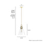 19440_4_klein_1_light_glass_pendant_14_inch-alturas_gold-dimensiongraphic