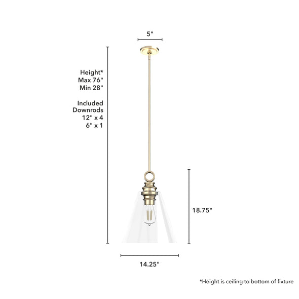 19440_4_klein_1_light_glass_pendant_14_inch-alturas_gold-dimensiongraphic