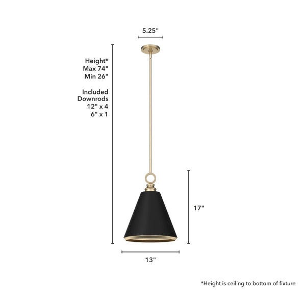 19444_4_klein_1_light_metal_13_inch_pendant-alturas_gold-dimensiongraphic