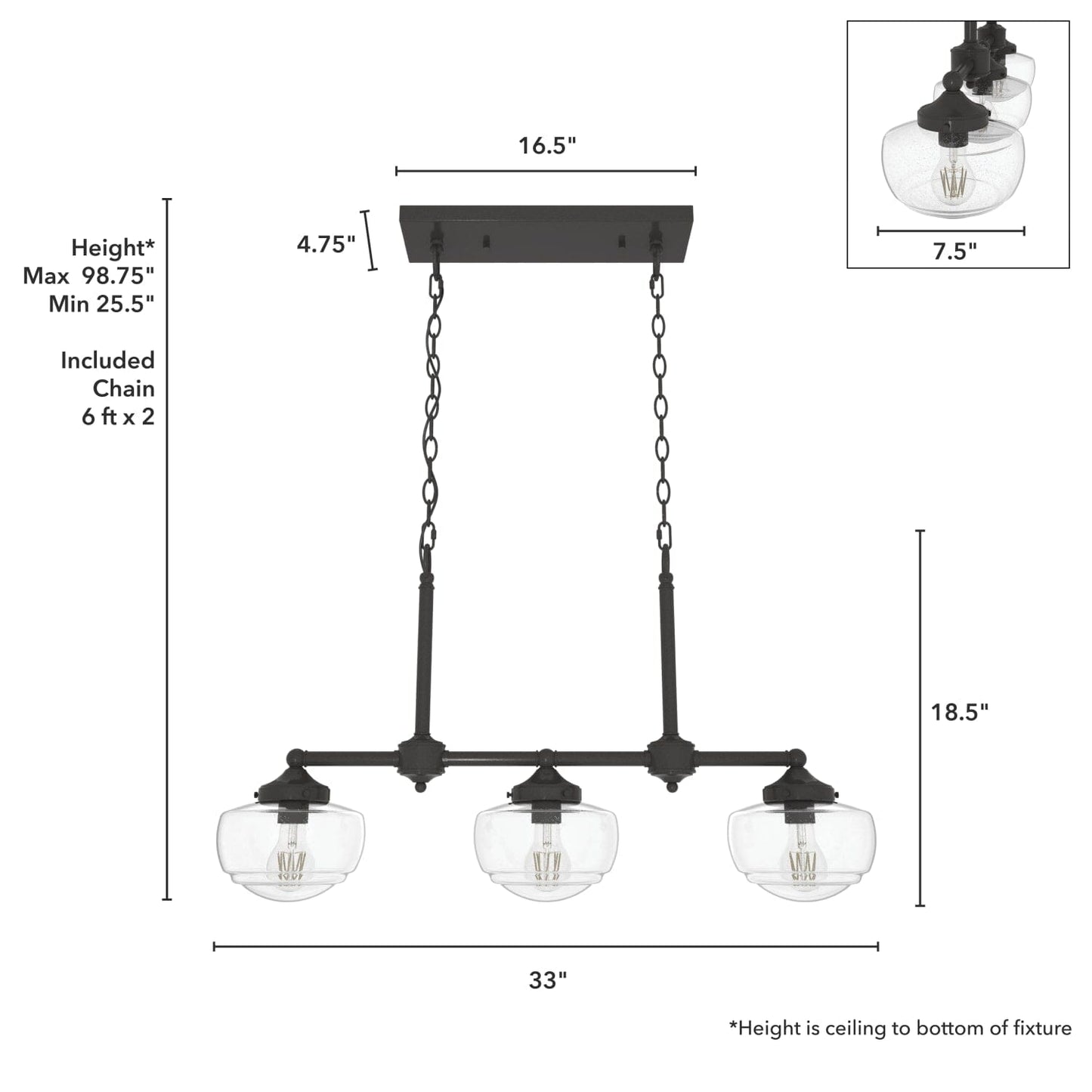 19491_4_saddle_creek_clear_seeded_glass_3_light_linear_chandelier-noble_bronze-dimensiongraphic
