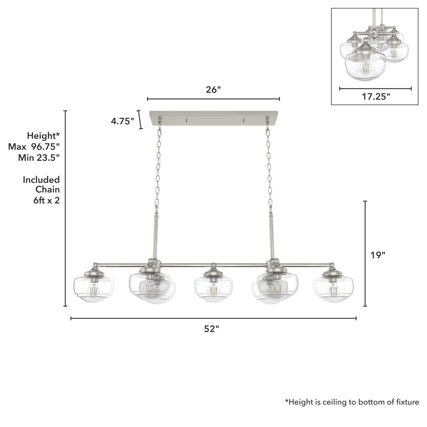 19493_4_saddle_creek_7_light_linear_chandelier-brushed_nickel-dimensiongraphic