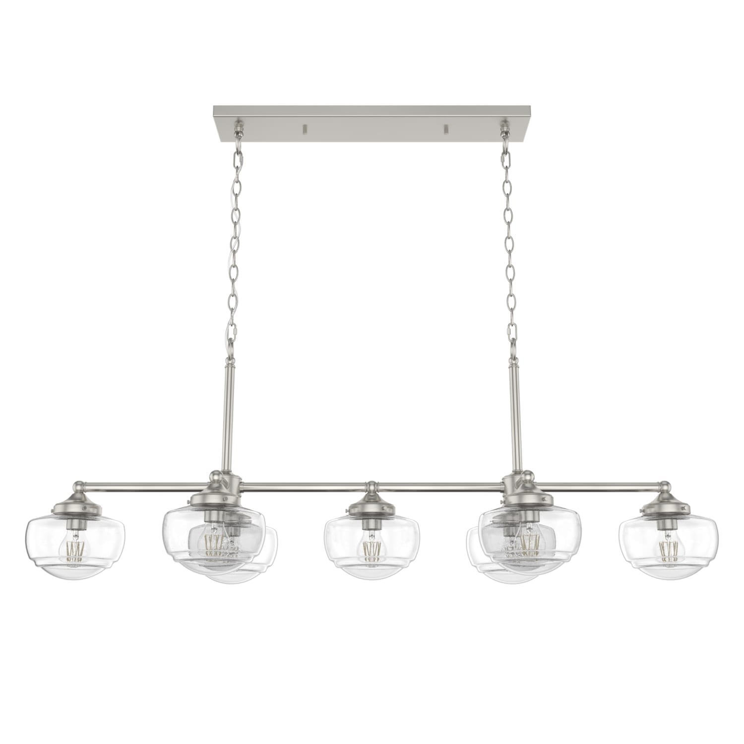 Hunter Saddle Creek 7 Light Linear Chandelier Ceiling Light